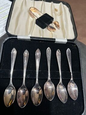 Sterling Silver Teaspoon Set - Polished Silver Finish (6)
